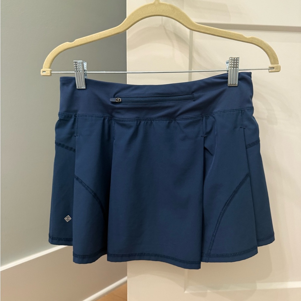 Navy Blue athletic match skirt - Picture 2 of 7
